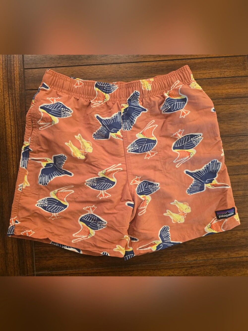 Patagonia Kids Baggies Shorts 5" Lined Amigos Sienna Clay Size L 12